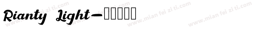 Rianty Light字体转换